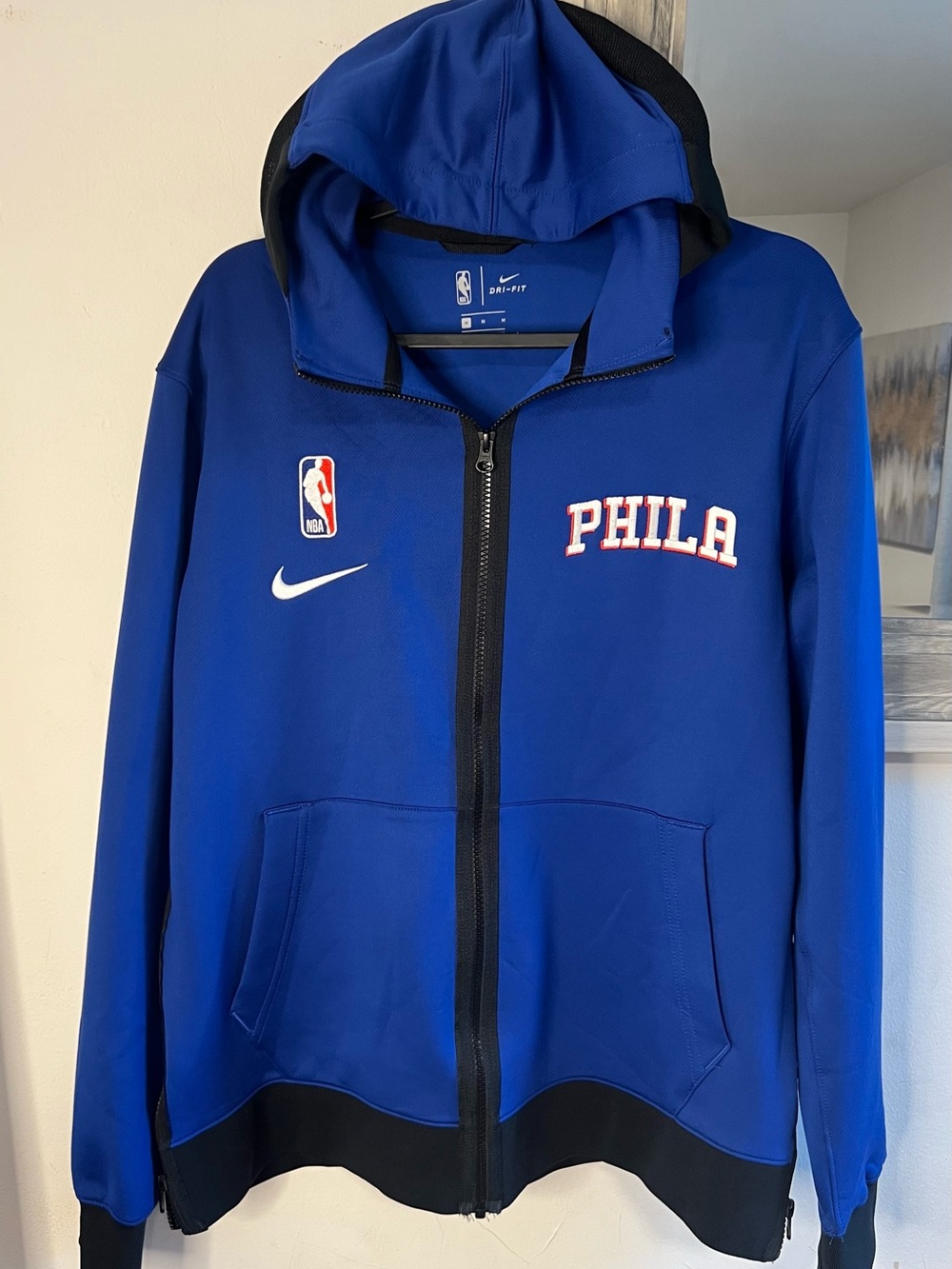 Nike Royal Blue PHILA Full-Zip Puffer Hoodie